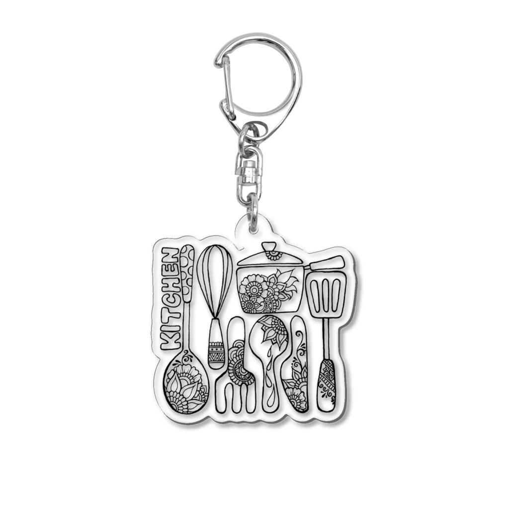 T-coun+ （ティーカン）のきっちんふらわー Acrylic Key Chain