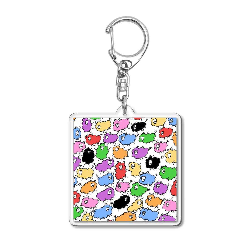 CUのヒツジのぴーちゃん Acrylic Key Chain