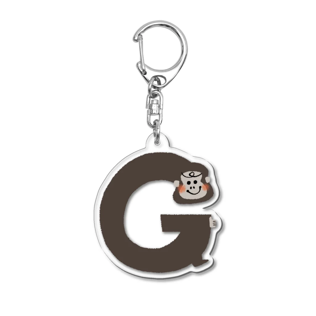 たはらともみのアルファベットどうぶつG1 Acrylic Key Chain