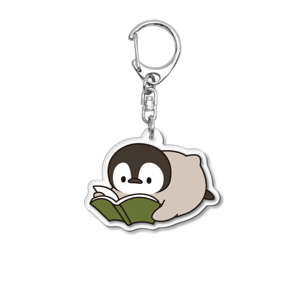 DECORのほのぼの子ペンギン / 読書ver. Acrylic Key Chain