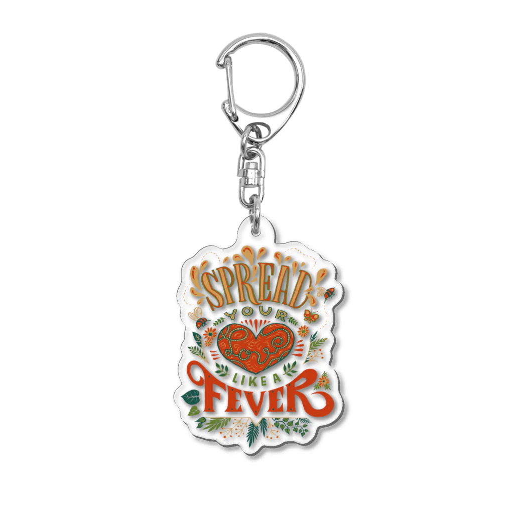 IZANAMI by Akane YabushitaのSpread Your Love Like a Fever Acrylic Key Chain