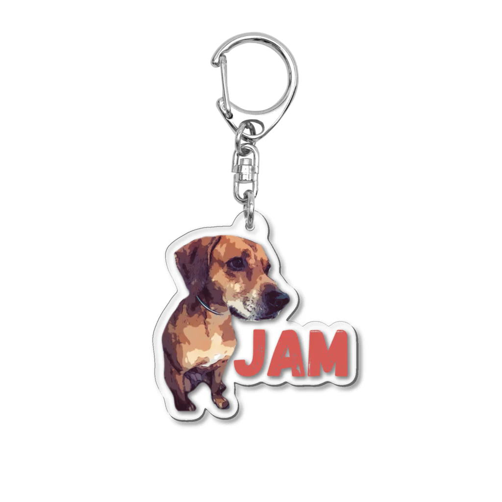 BLUE_のdog2 Acrylic Key Chain