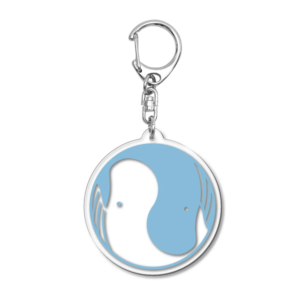 こへだの陰陽クジラ Acrylic Key Chain