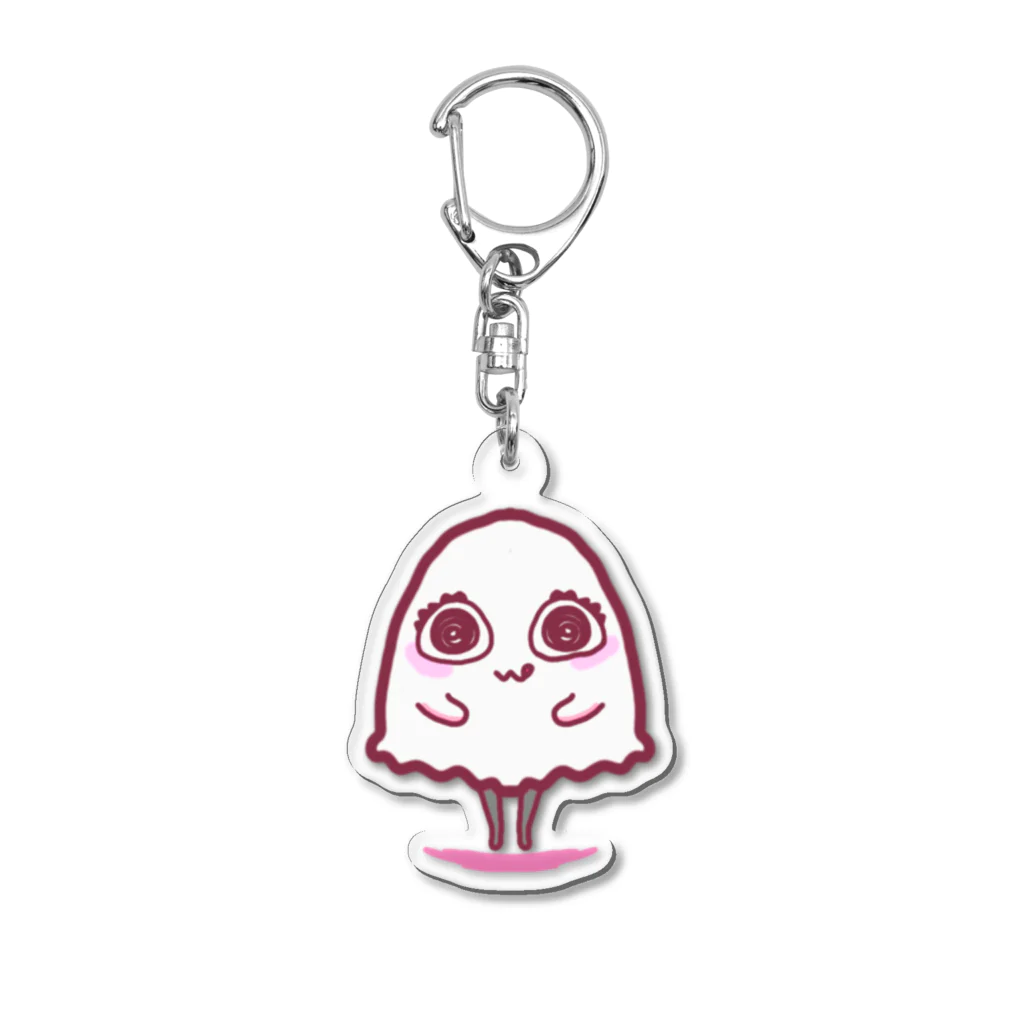 Ri0のいたずらおばけちゃん(ぴんく) Acrylic Key Chain