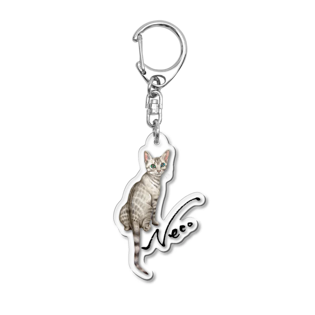 idumi-artの猫　Neco Acrylic Key Chain