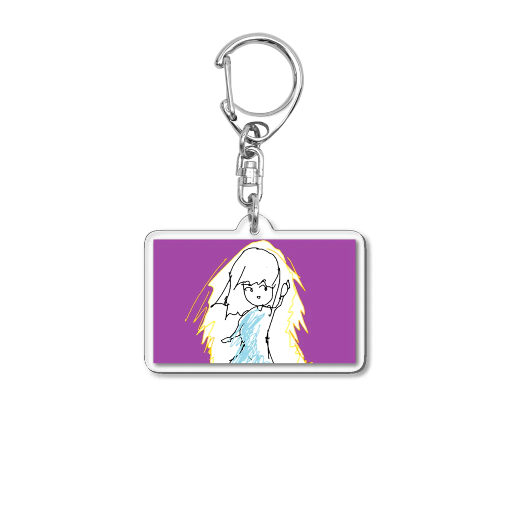 水草の能力発動系ガール Acrylic Key Chain