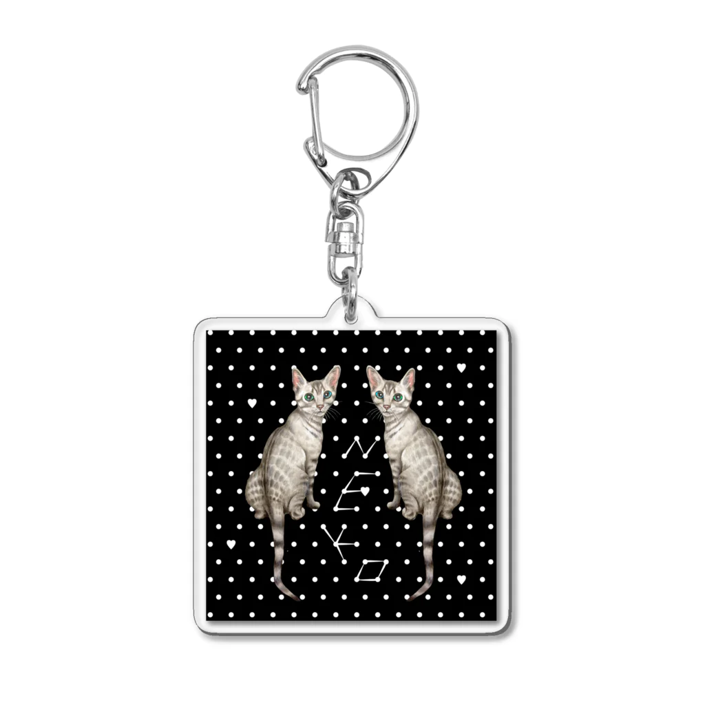 idumi-artの双子Neco Acrylic Key Chain