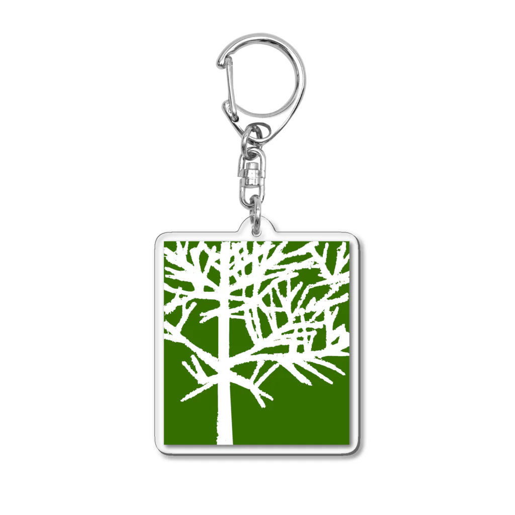 bolesのiced tree Green Acrylic Key Chain