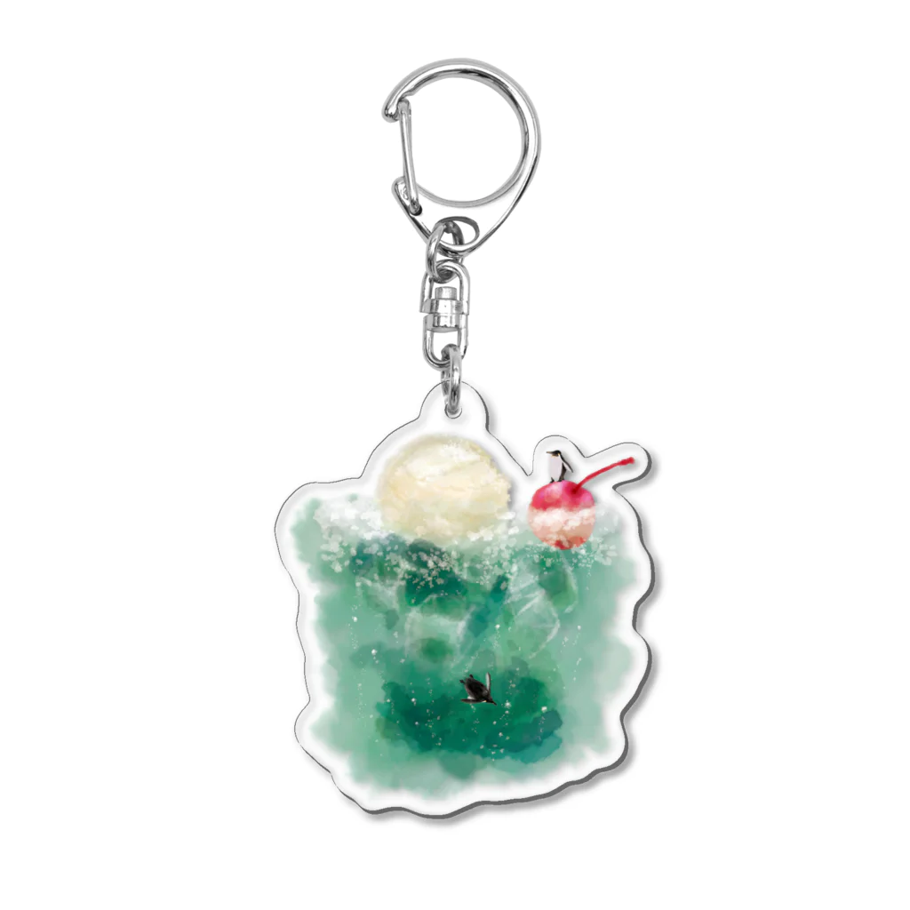 へーはちのみせのクリームソーダ Acrylic Key Chain