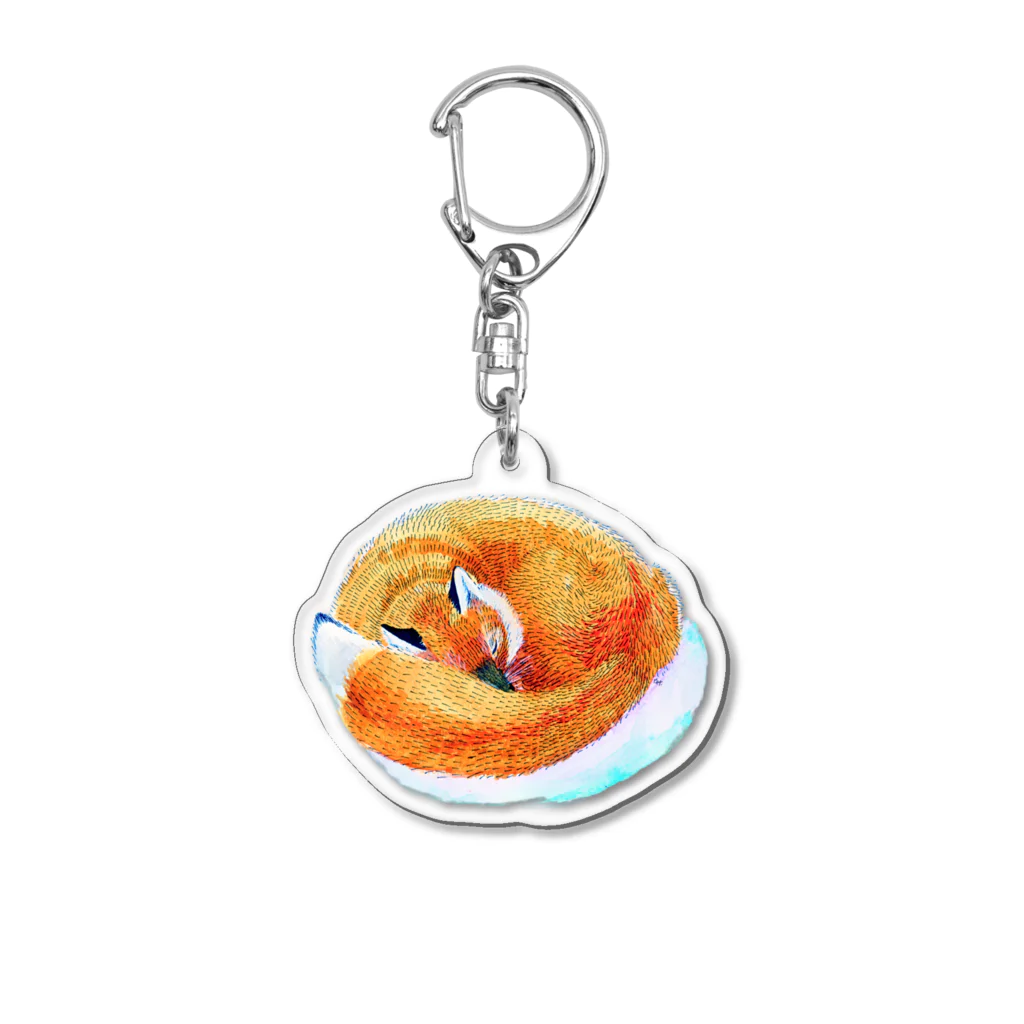 segasworksのねているきつね Acrylic Key Chain