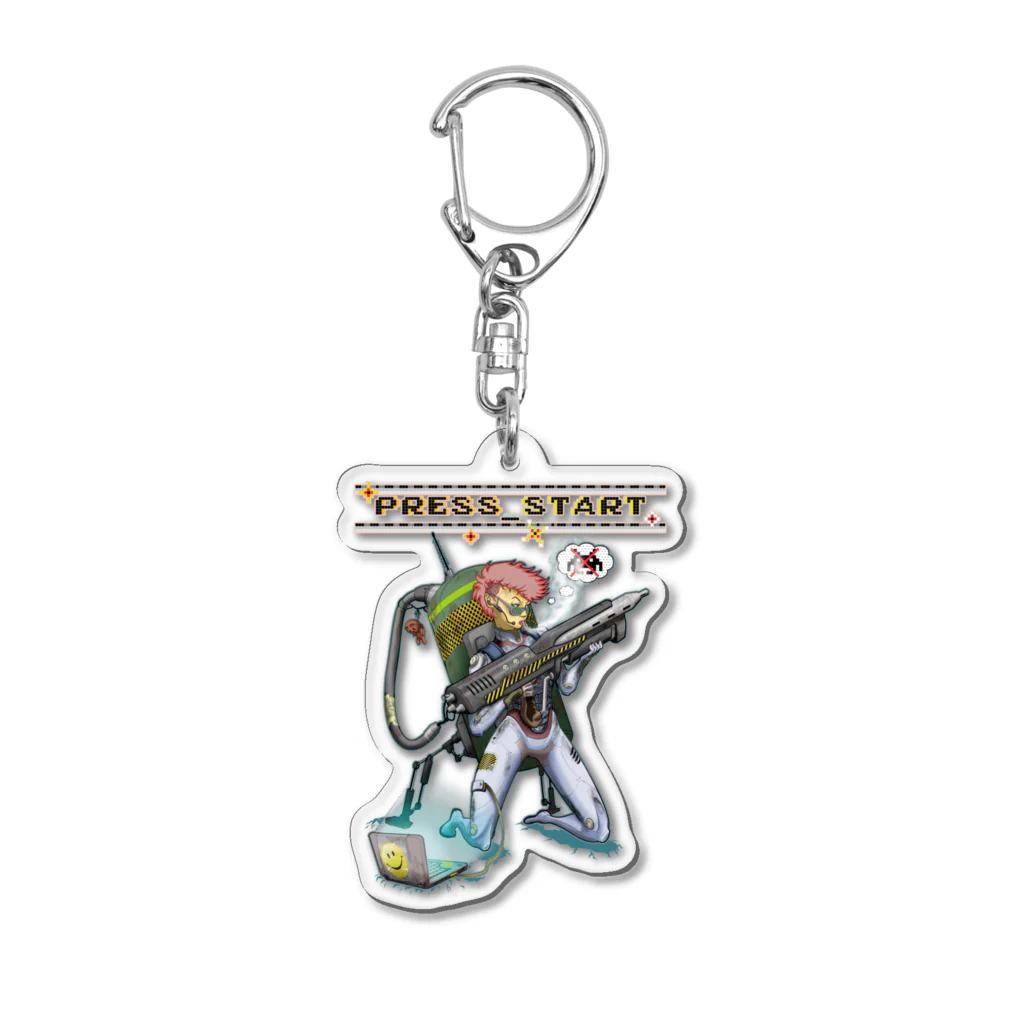 nidan-illustrationの“PRESS START” 2-#1 Acrylic Key Chain