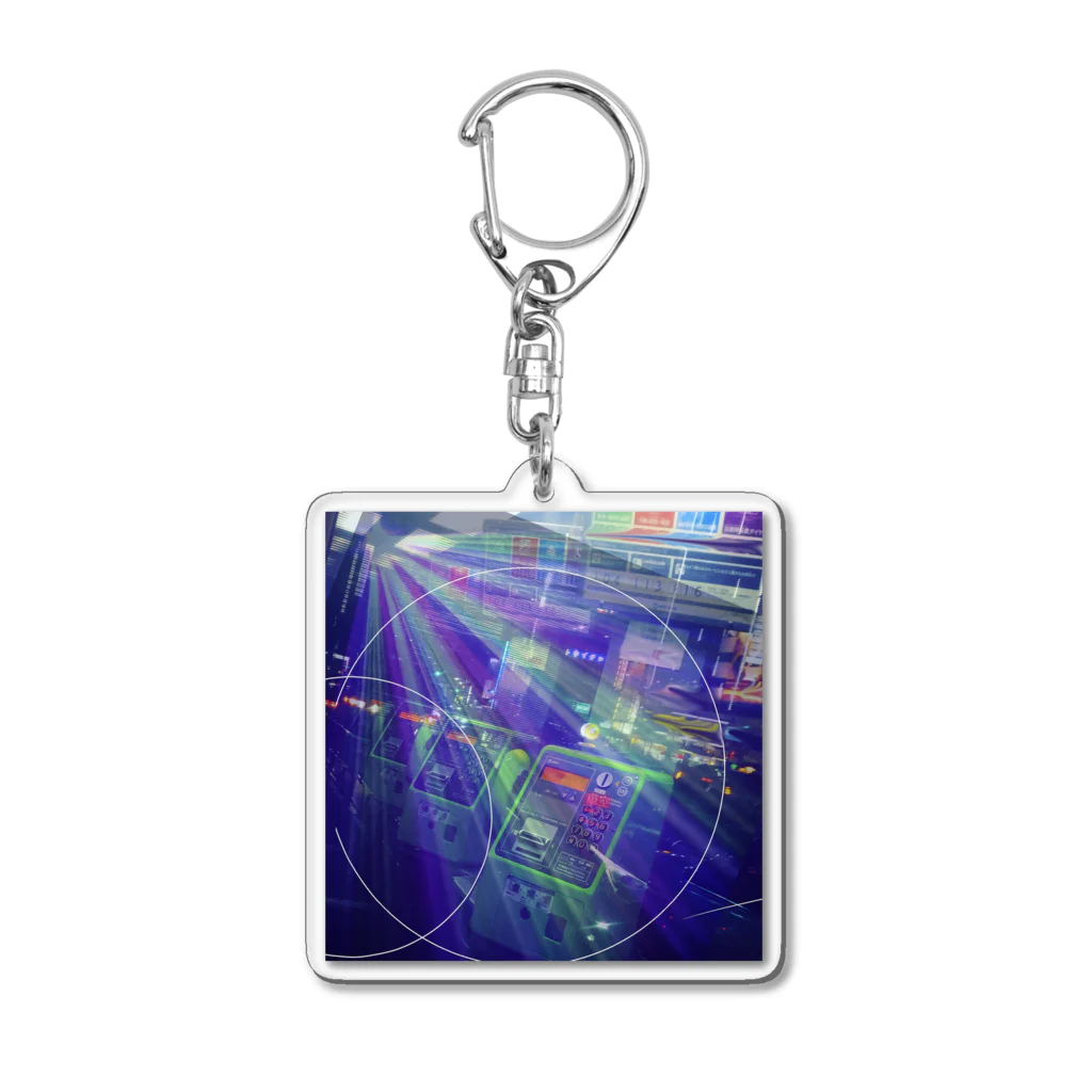 Team KARIAGE@狂犬もちこのでんわ Acrylic Key Chain