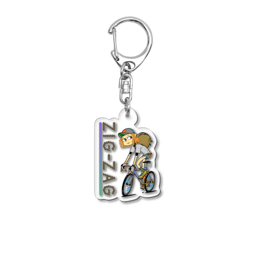 nidan-illustrationの“ZIG-ZAG” 1 Acrylic Key Chain