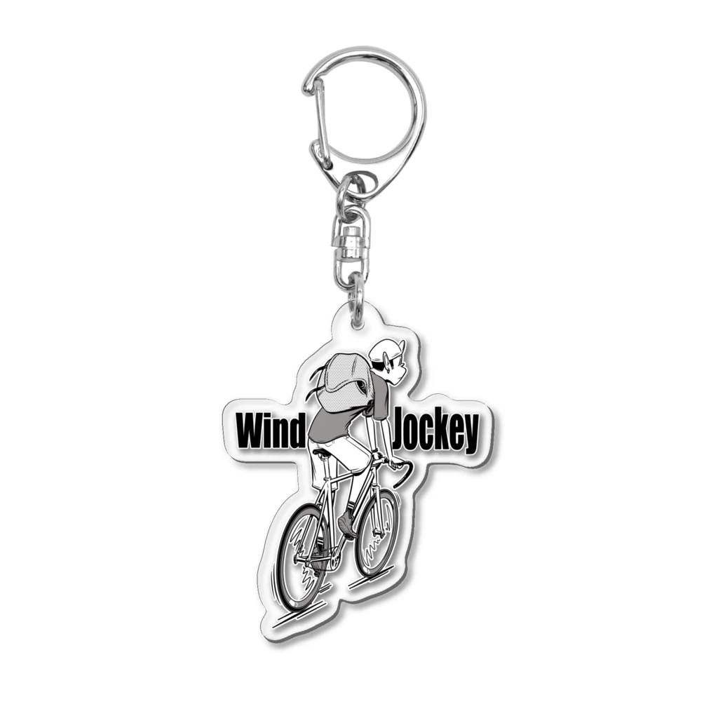 nidan-illustrationの"Wind Jockey" Acrylic Key Chain