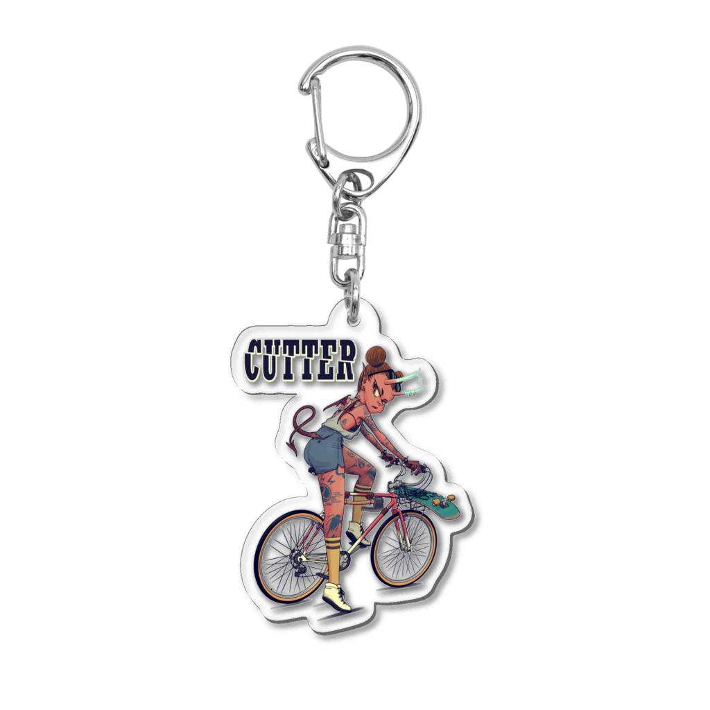 nidan-illustrationの"CUTTER" Acrylic Key Chain