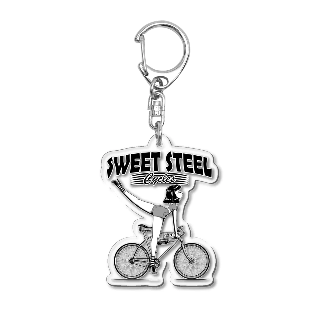 nidan-illustrationの"SWEET STEEL Cycles" #1 Acrylic Key Chain