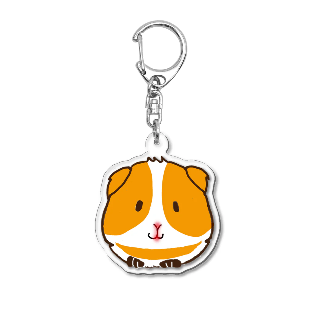 モルモットのミマモル隊のプイちゃん Acrylic Key Chain