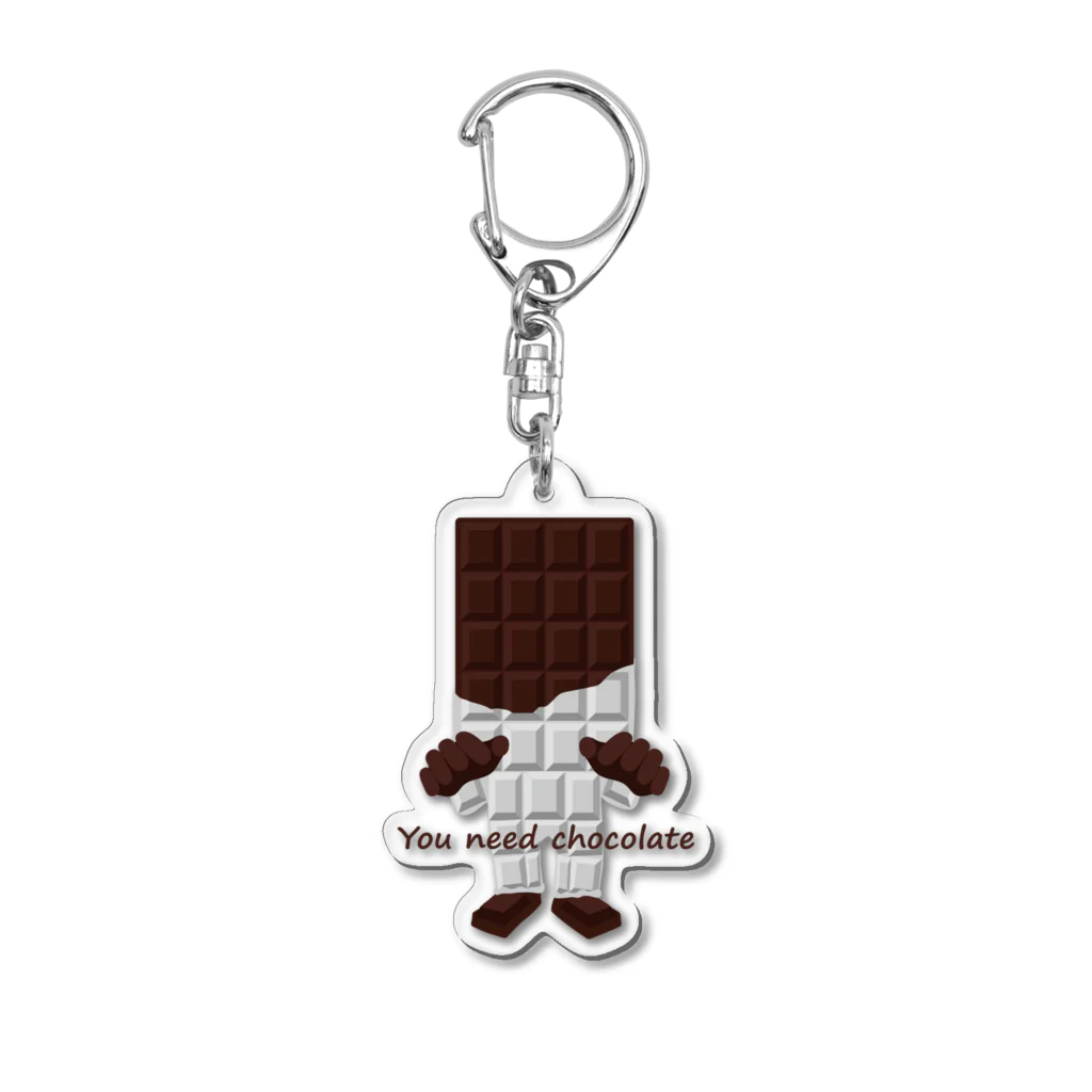 キッズモード某の板チョコ男 Acrylic Key Chain