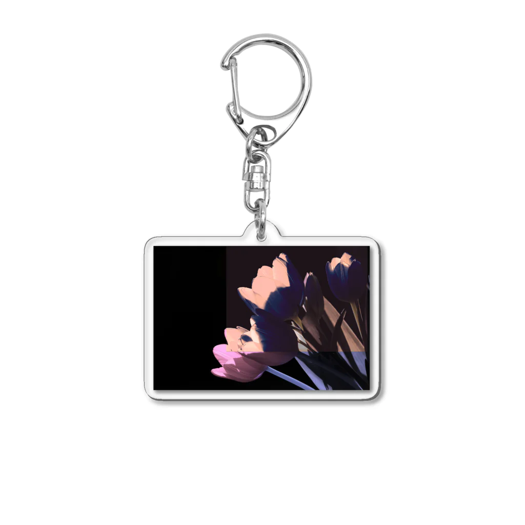 オミナエシのチューリップ Acrylic Key Chain