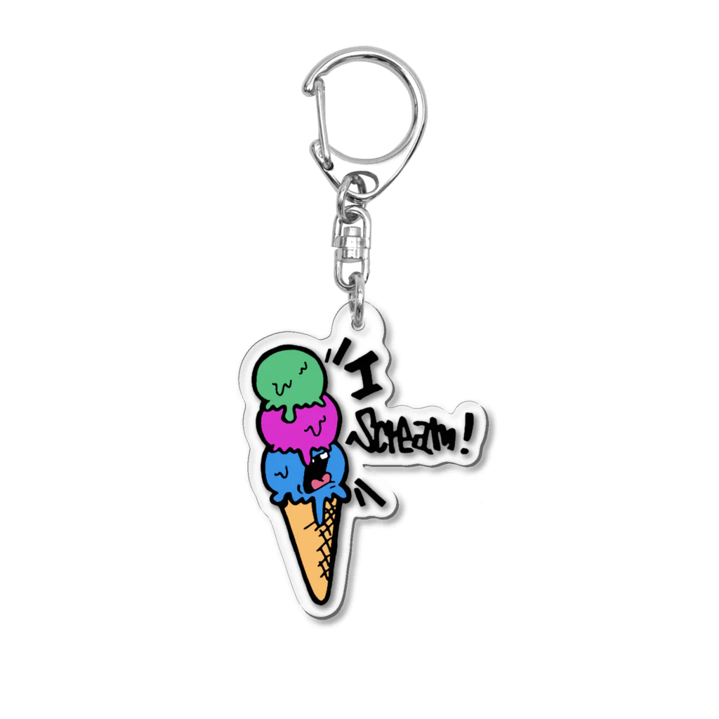 BOOKSのI scream  Acrylic Key Chain