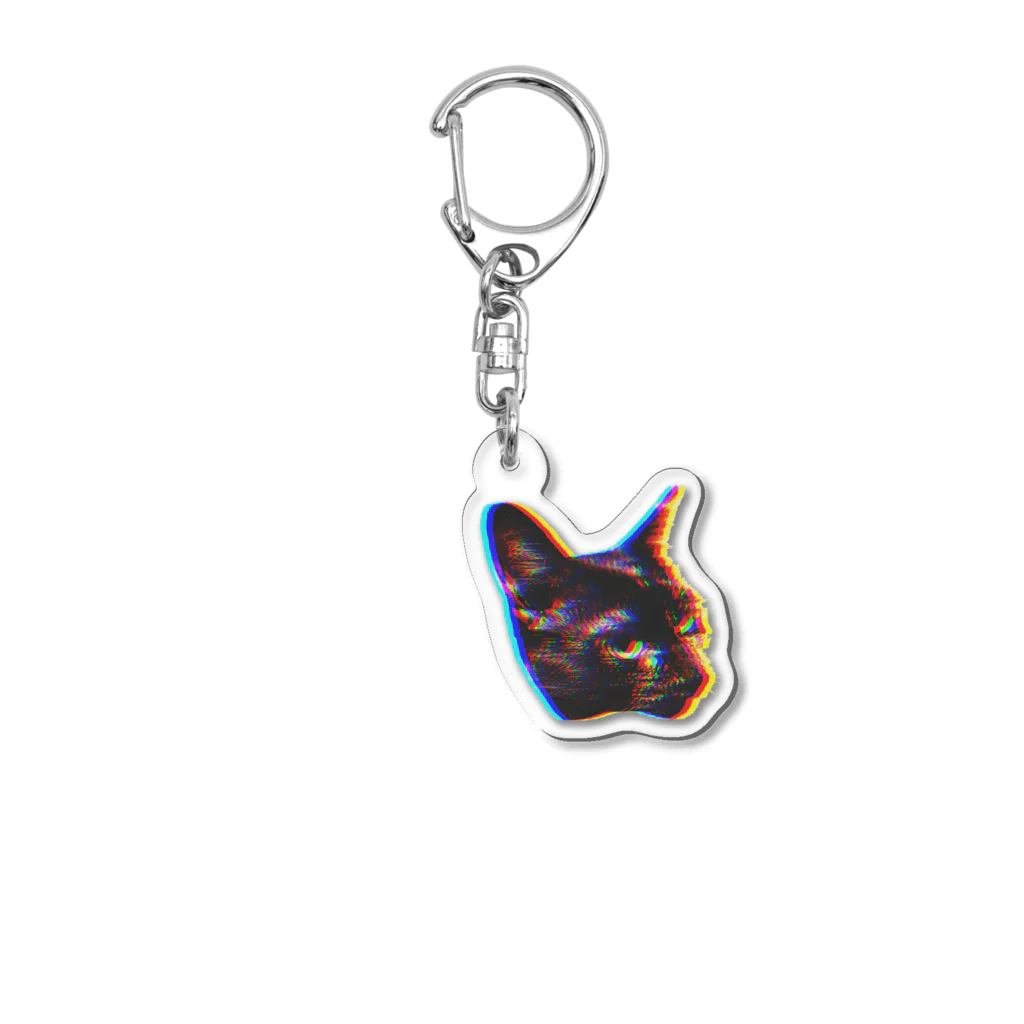 彩之助のサビ猫のわさび Acrylic Key Chain