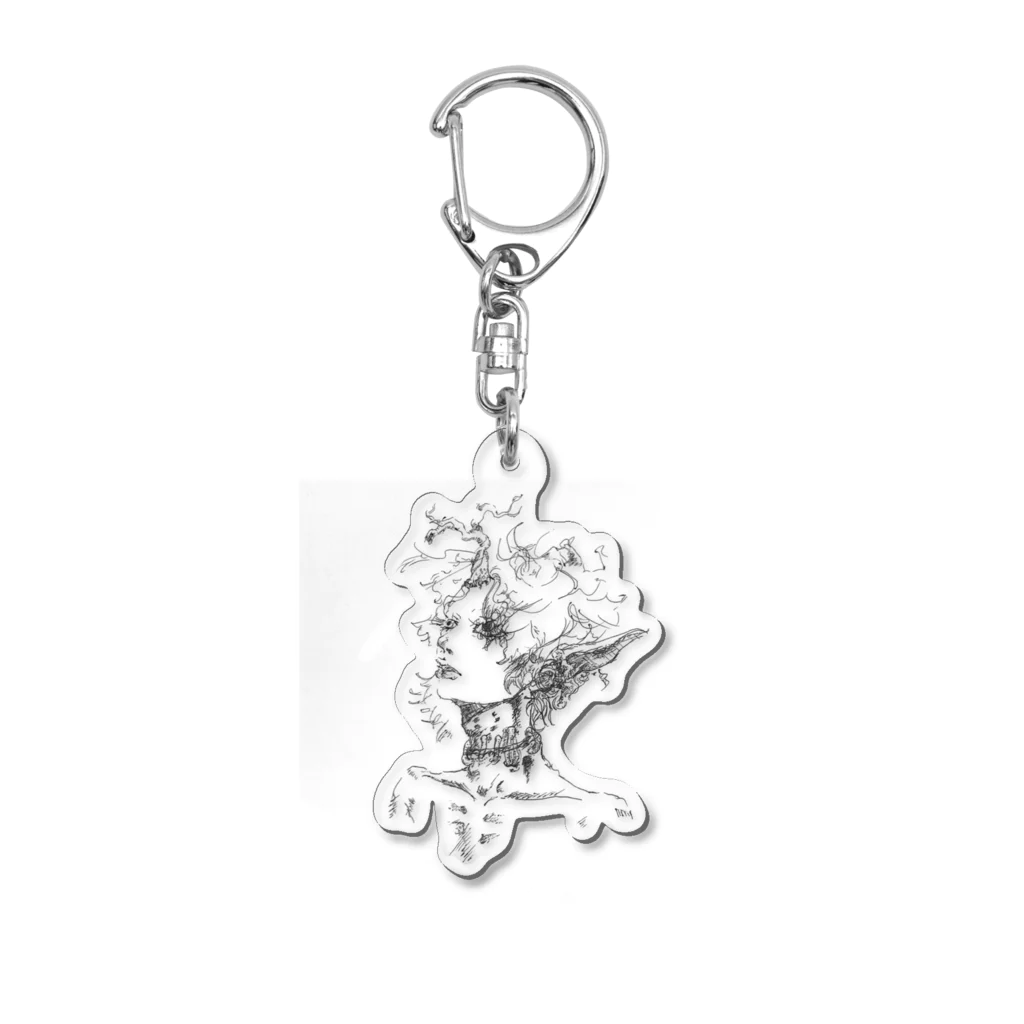 ﾁﾋﾞ姐さんの異型人外くん Acrylic Key Chain