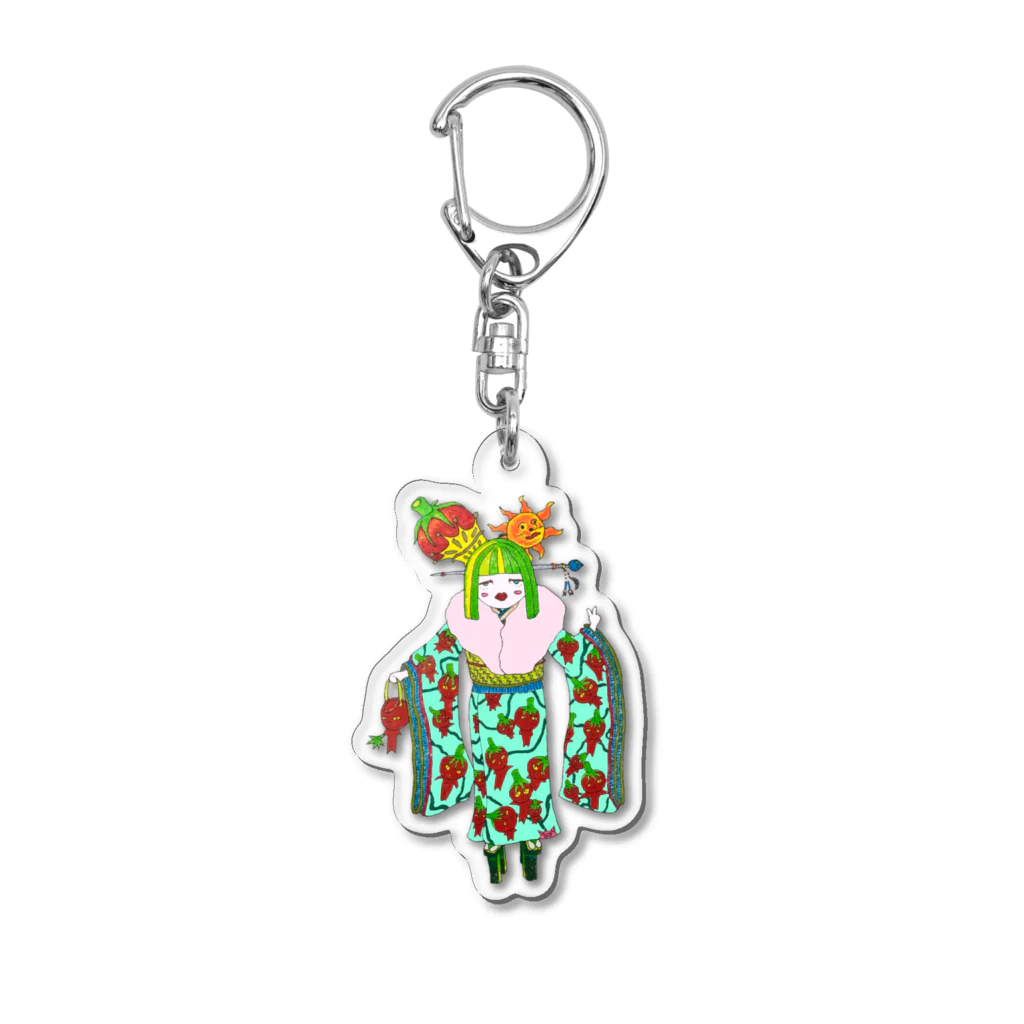 tomatoの女の子シリーズ Acrylic Key Chain