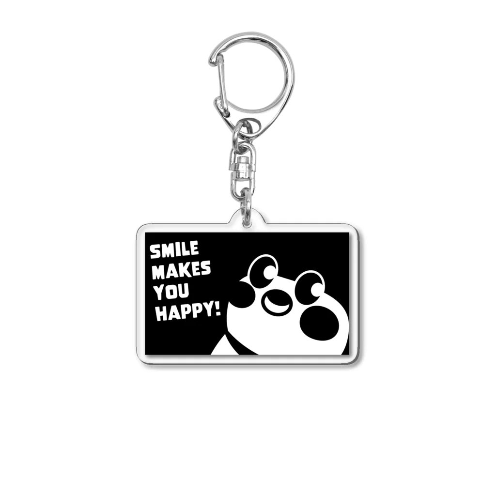 “すずめのおみせ” SUZURI店のSmile makes you happy アクリルキーホルダー