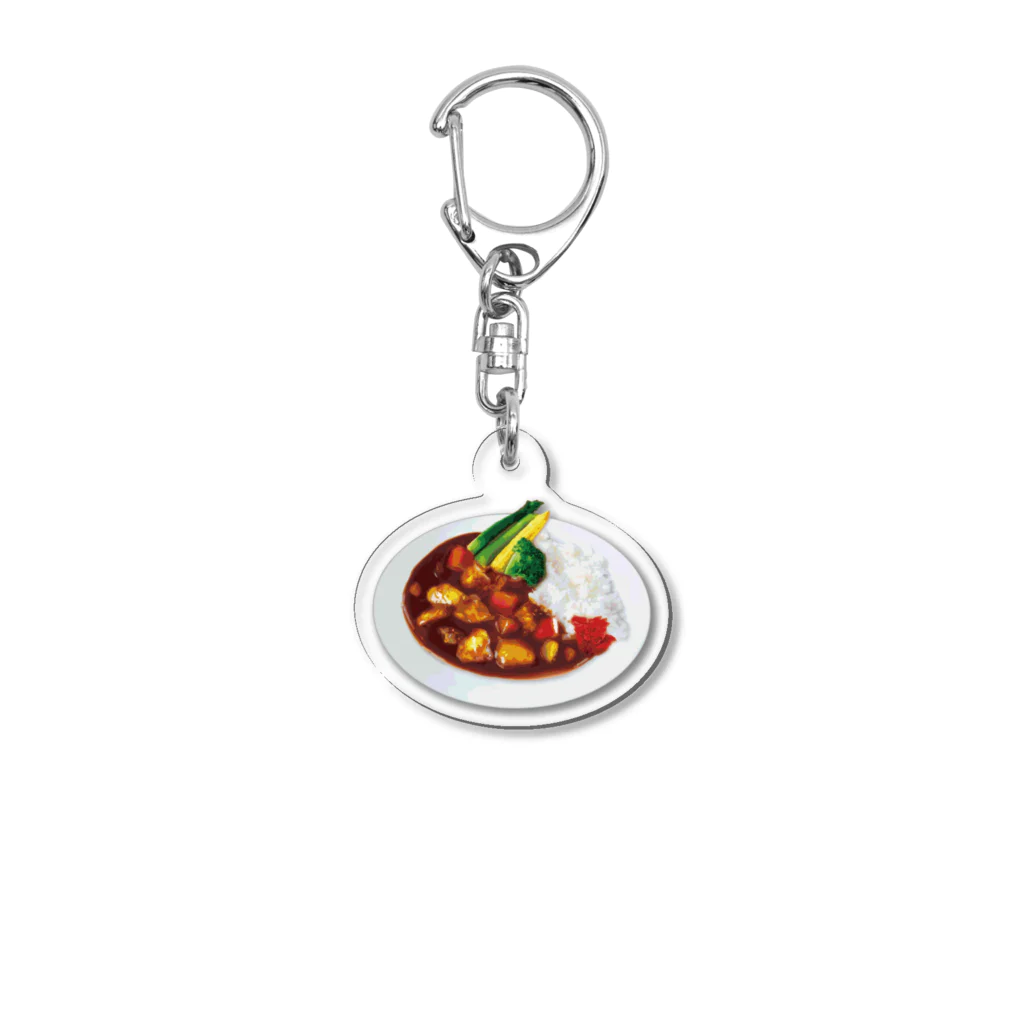 chocochoの大好きカレーライス Acrylic Key Chain