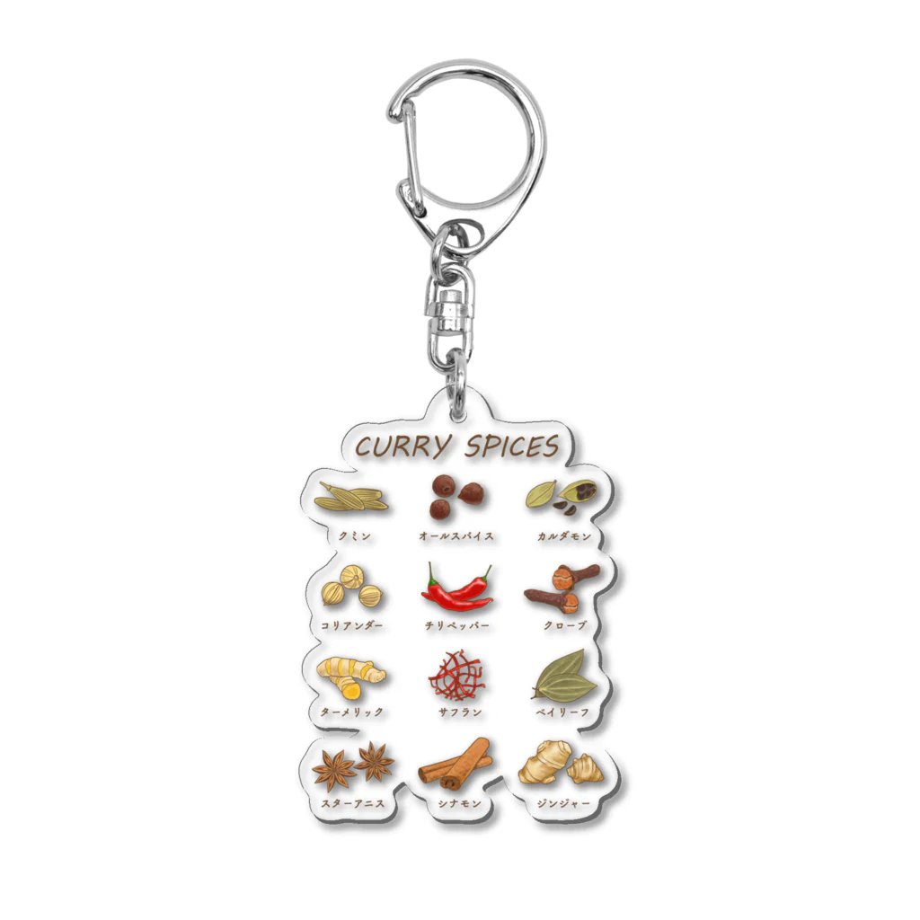 huroshikiのカレースパイス Acrylic Key Chain