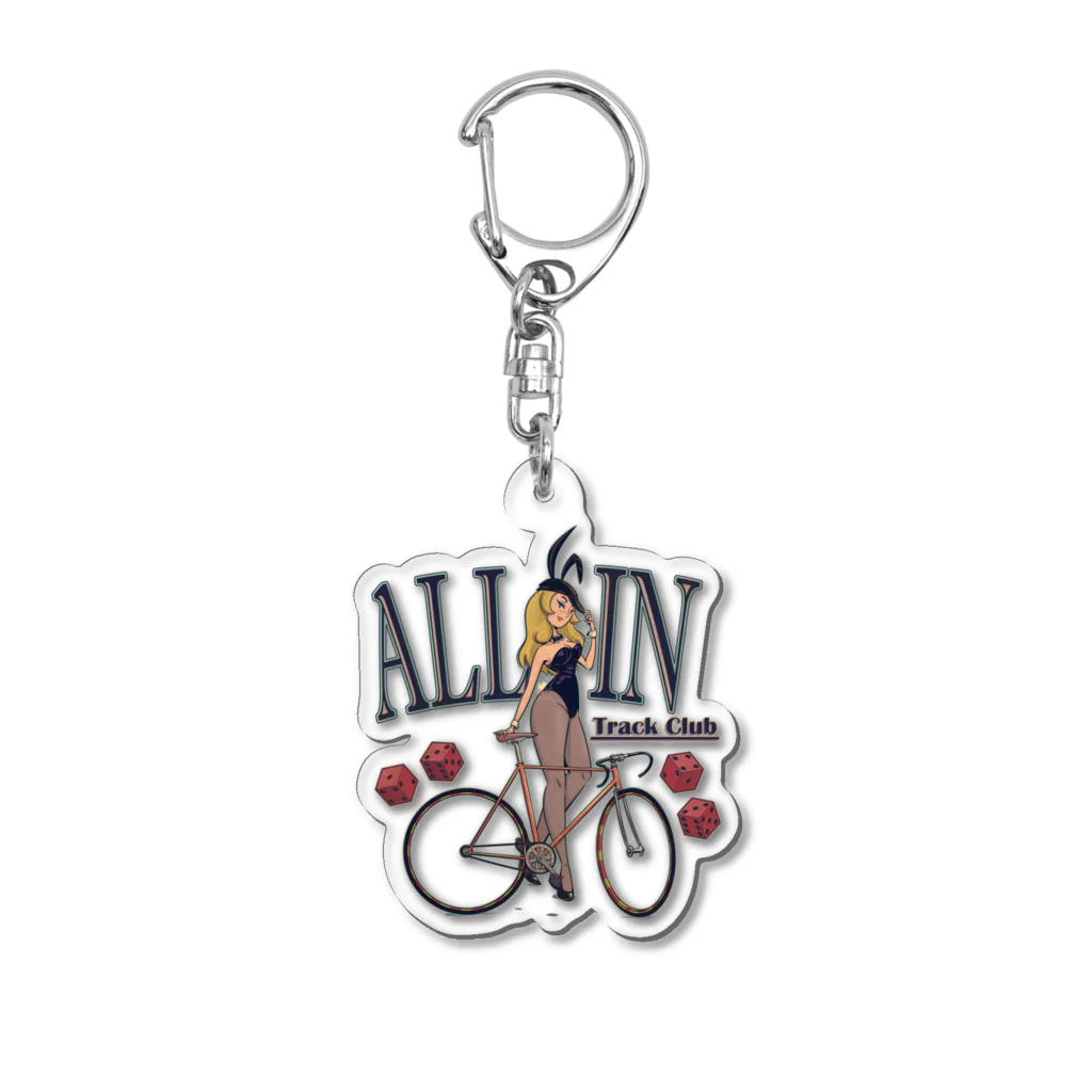 nidan-illustrationの"ALL IN -Track Club-" Acrylic Key Chain