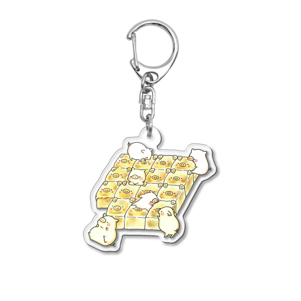 𝕚𝕣𝕠𝕤𝕒𝕤𝕙𝕚のちぎりぱん with こぶた Acrylic Key Chain