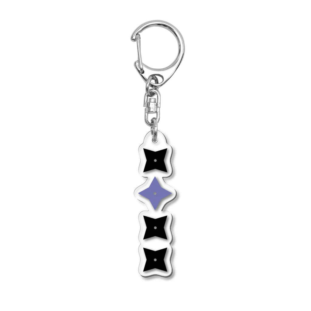 オリジナル 手裏剣 黒青 / cosmicatiromのアクリルキーホルダー通販 キーホルダー・アクリルキーホルダー