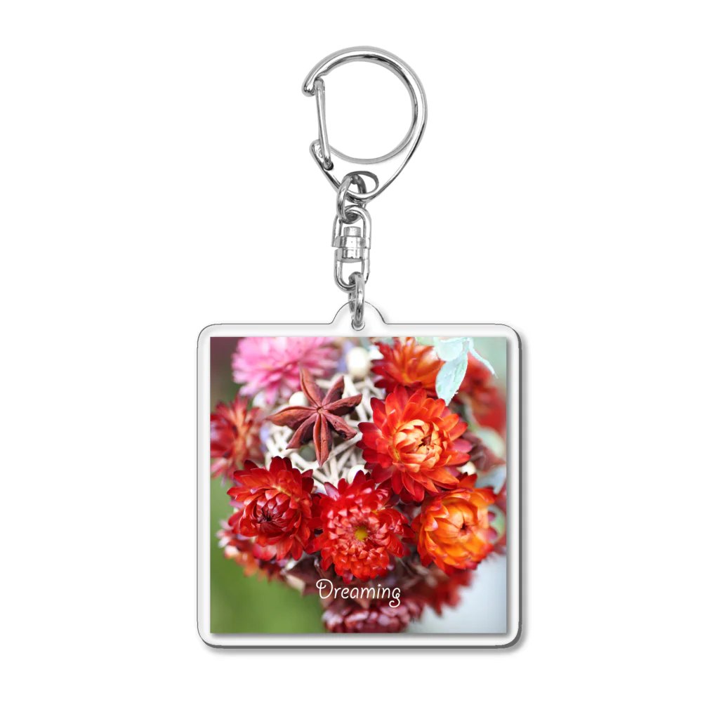 photo-kiokuのドライフラワー Acrylic Key Chain