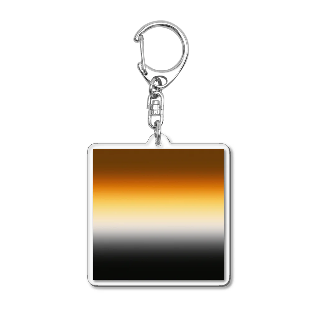 ぽぬぞぬのグラデーション　プライドフラッグ　ゲイ　ベア Acrylic Key Chain