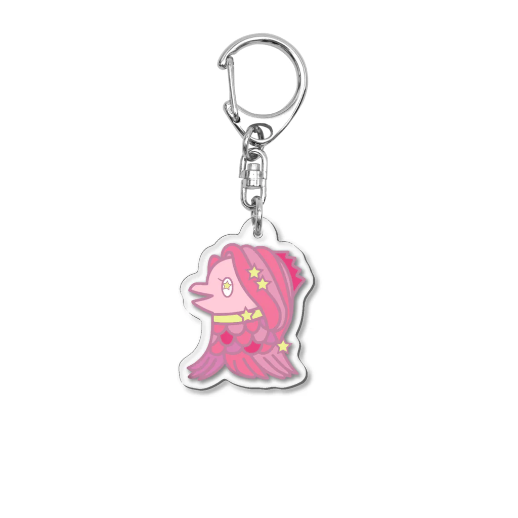 アマビエちゃんショップのサクラあまびえちゃん Acrylic Key Chain