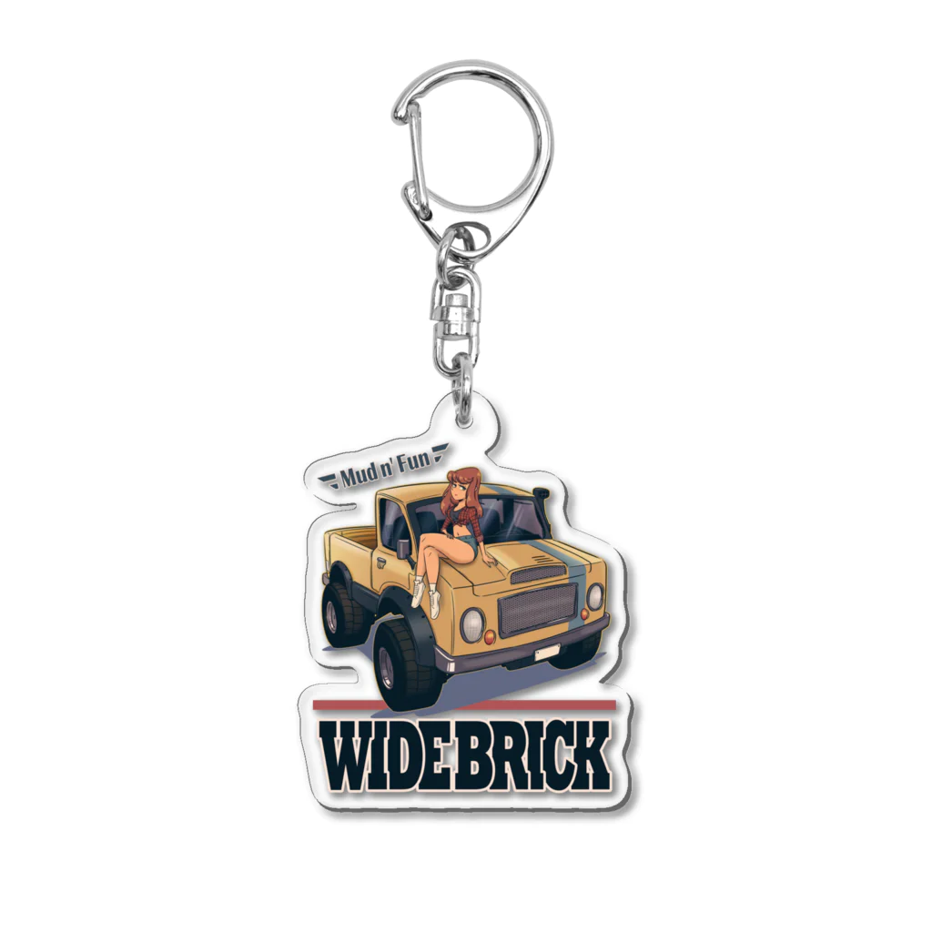 nidan-illustrationの"WIDE BRICK" Acrylic Key Chain