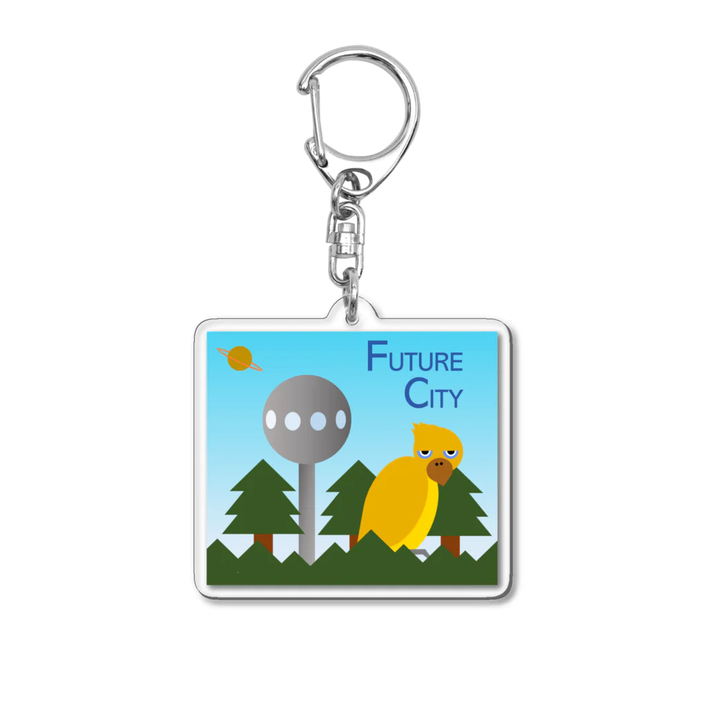 ピアンポン -phangpon-のFUTURE CITY(FOREST) Acrylic Key Chain