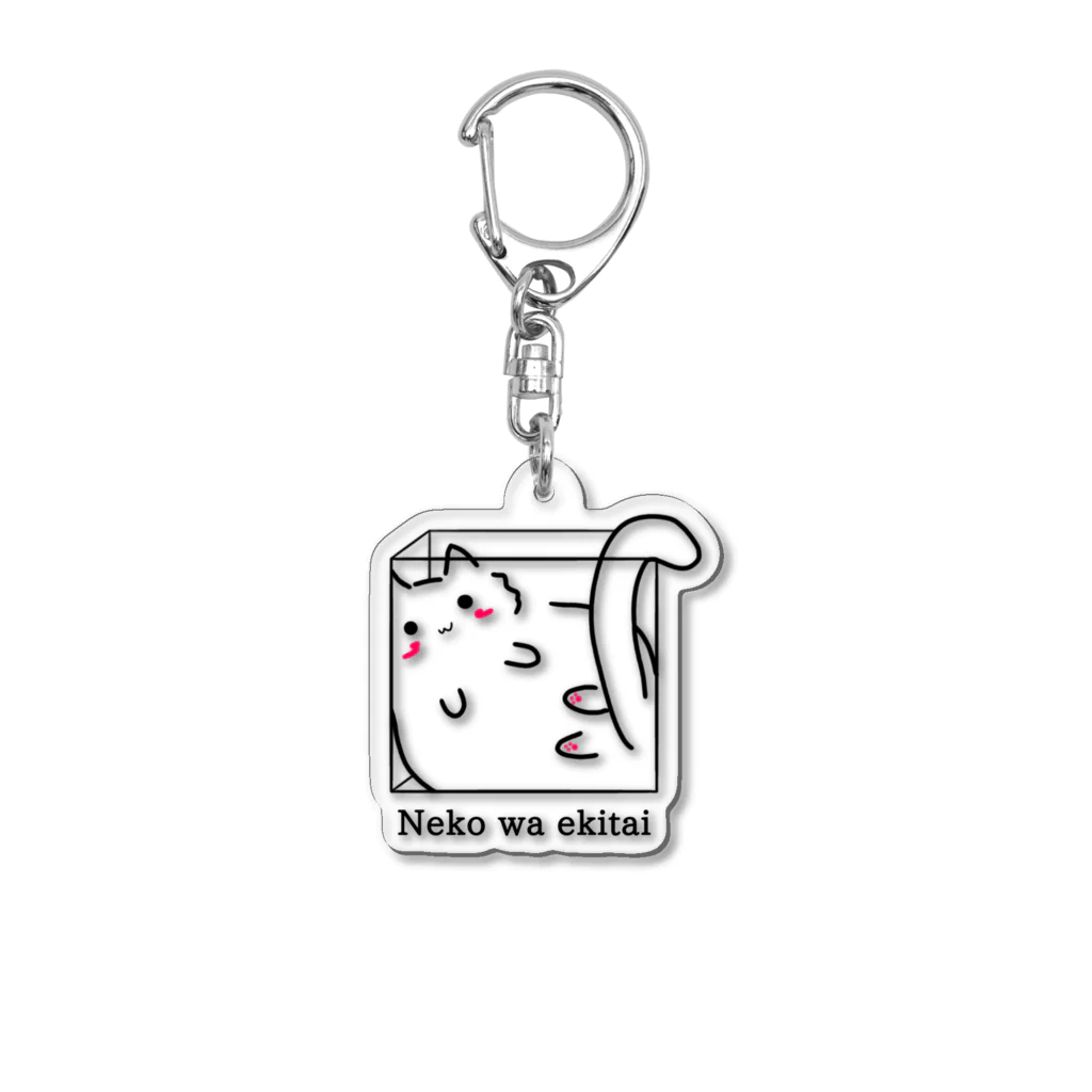 momolove の液体ねこ Acrylic Key Chain