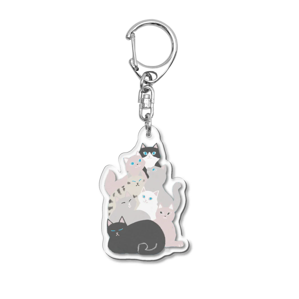 はるさめ商店のキャットタワー Acrylic Key Chain