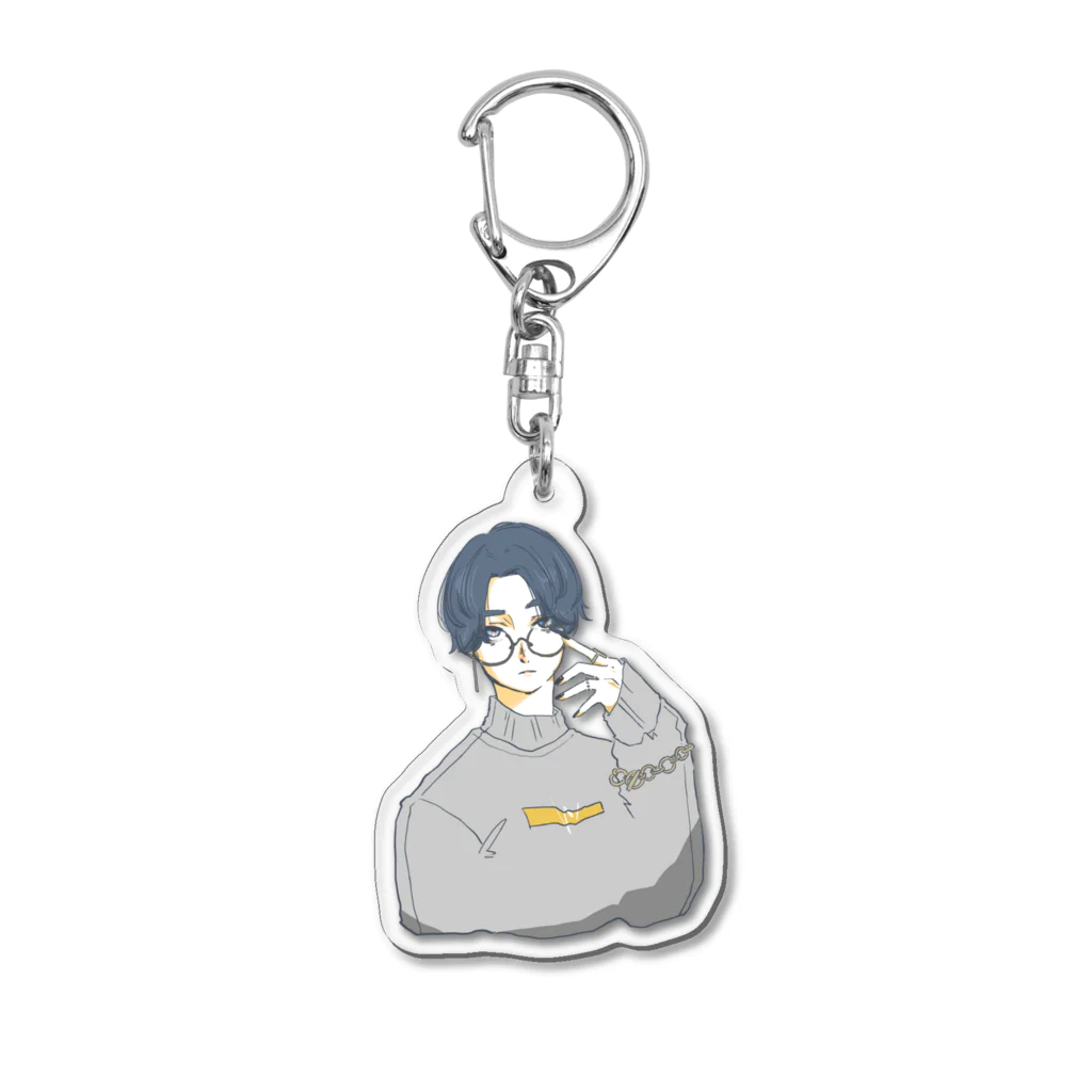 ゆゆゆのすずりのおめめキラキラボーイ Acrylic Key Chain