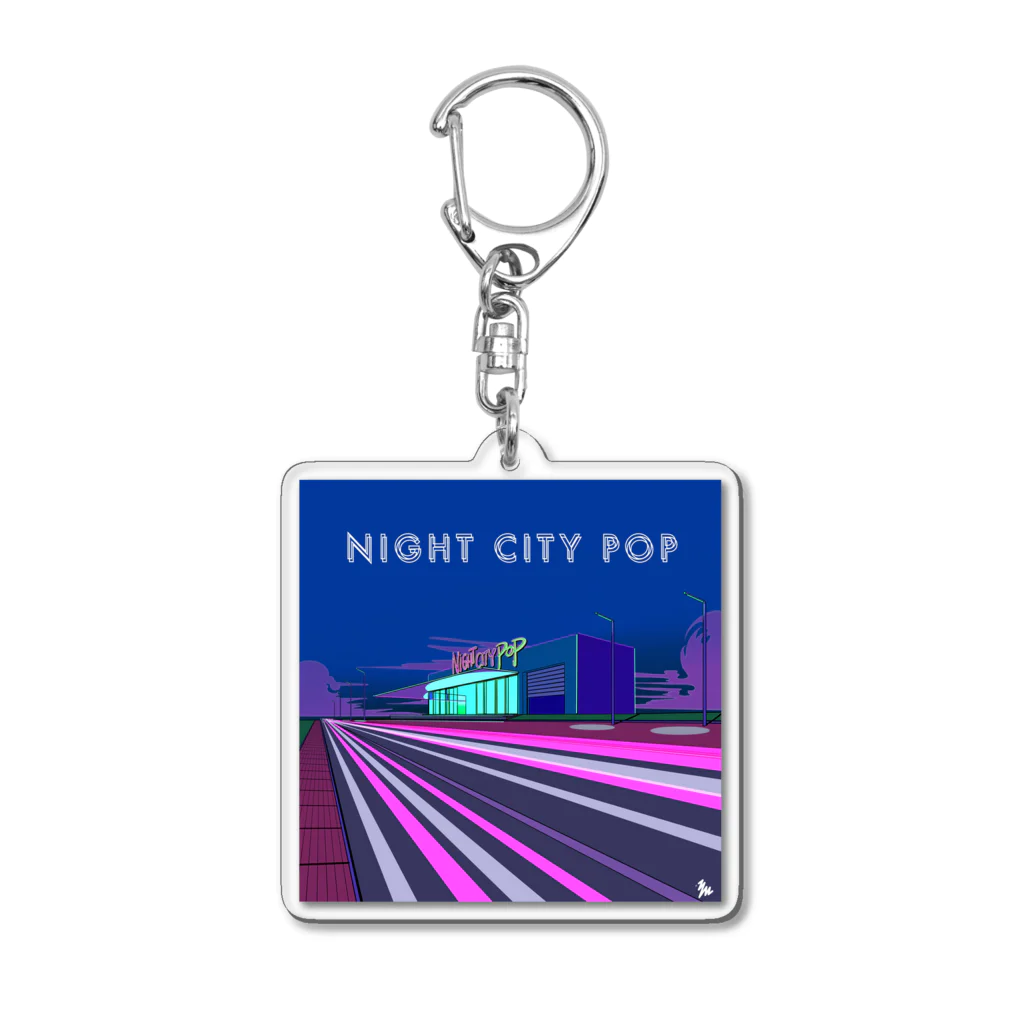 YASUHIRO DESIGNのNIGHT CITY POP アクリルキーホルダー