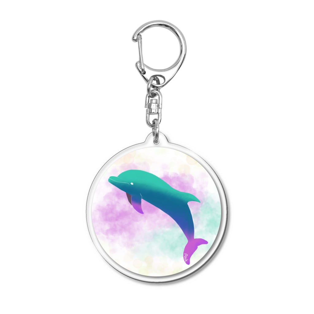 エメラルド×グラデーションのエメラルド×グラデーション Acrylic Key Chain