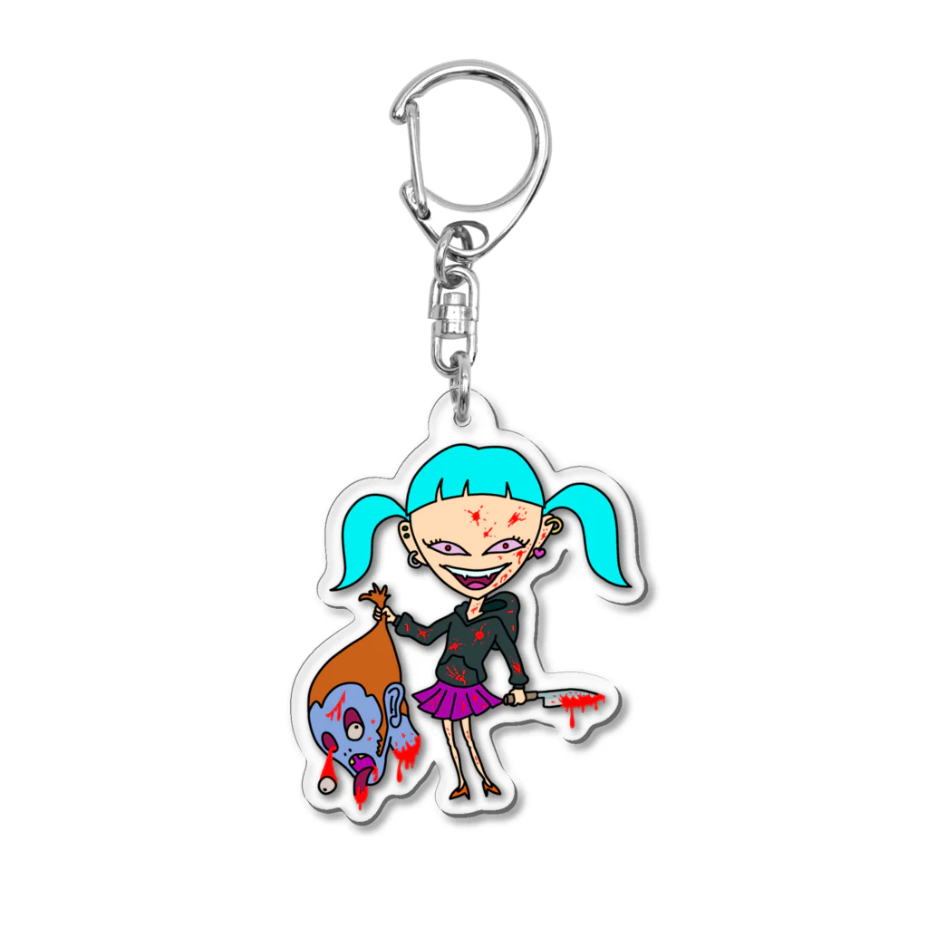 Studio Mohawkのキル子 Acrylic Key Chain