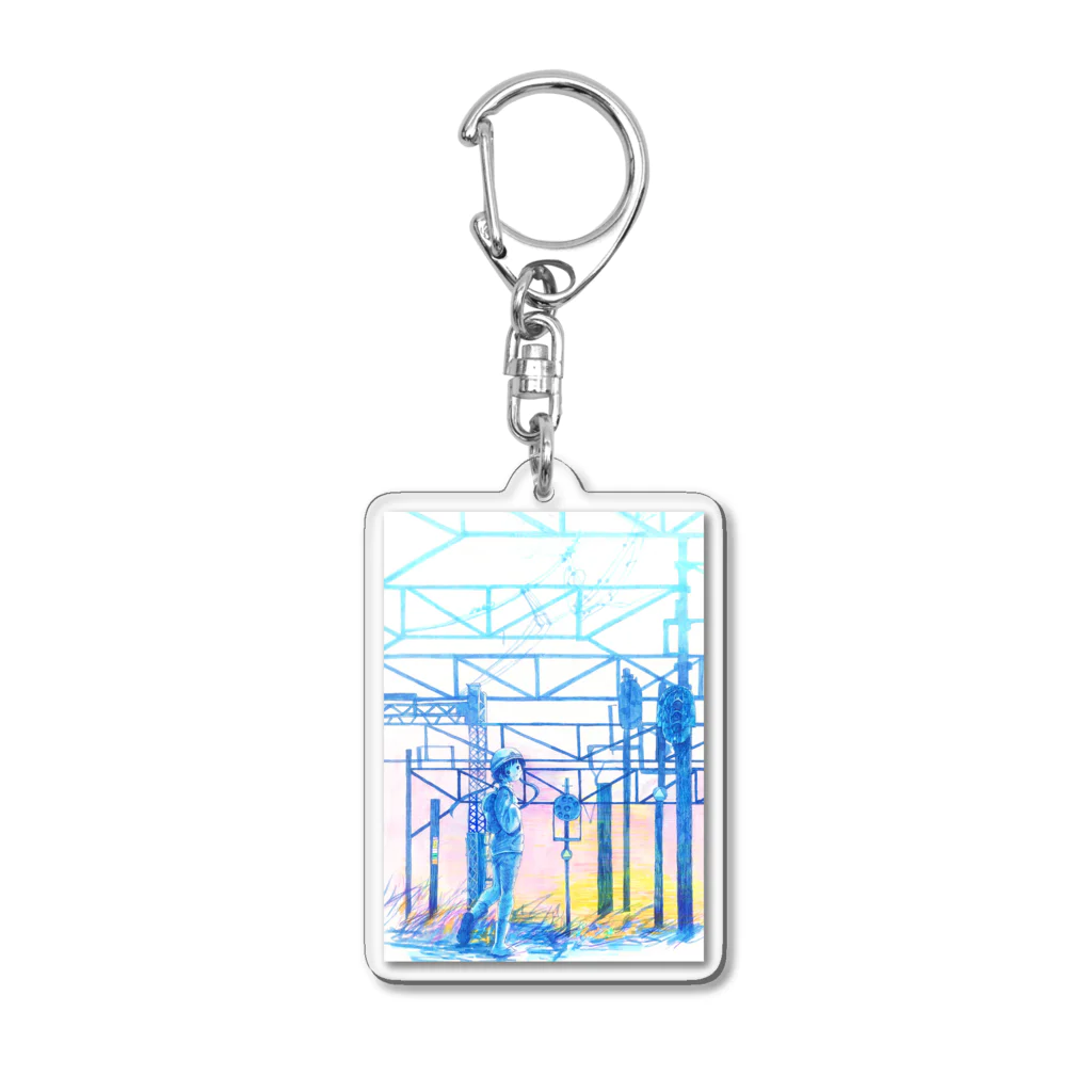 新商品PTオリジナルショップの矢ヶ崎第一閉そく信号機(碓氷線) Acrylic Key Chain