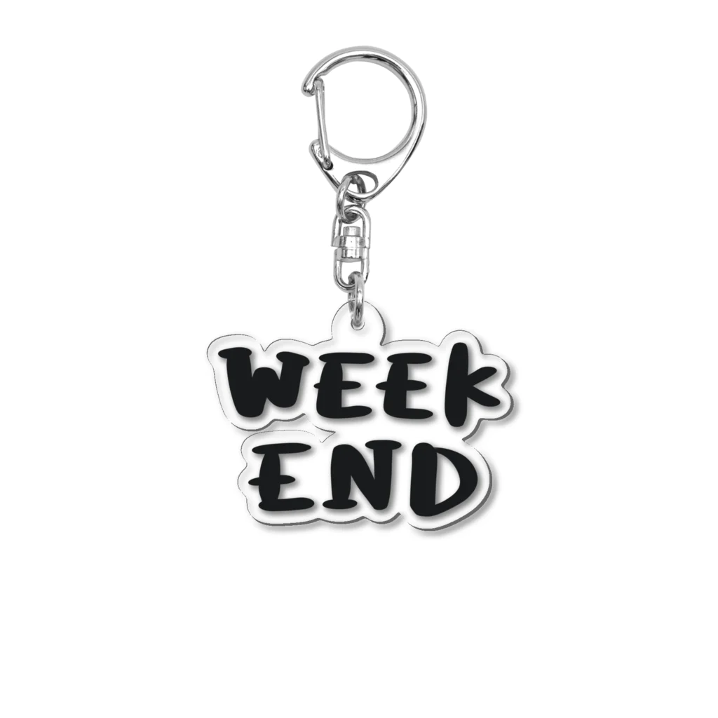 mymyのWEEKEND Acrylic Key Chain