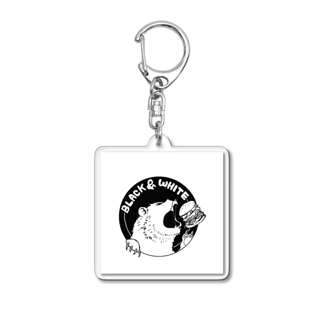 BLACK&WHITEの店頭販売用 Acrylic Key Chain