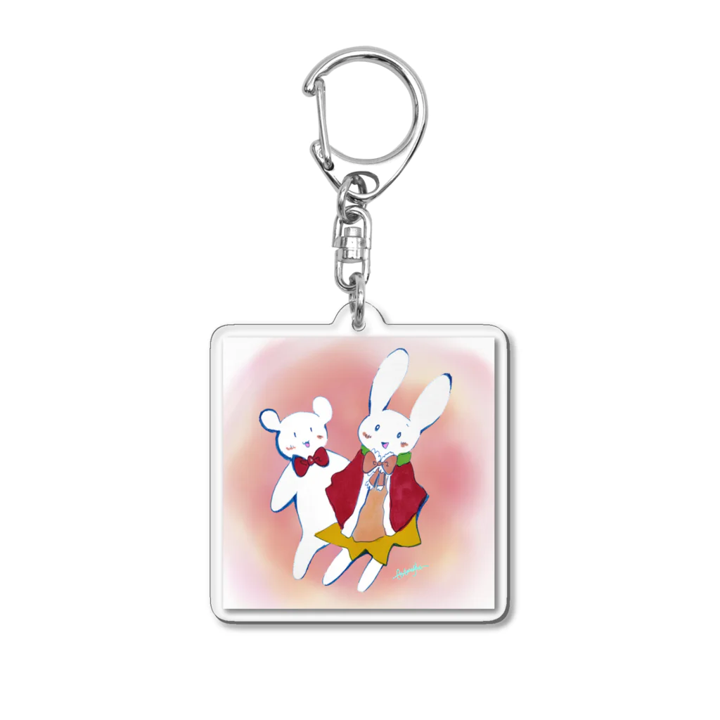 Art☆Magicのだぶるうさぎ Acrylic Key Chain