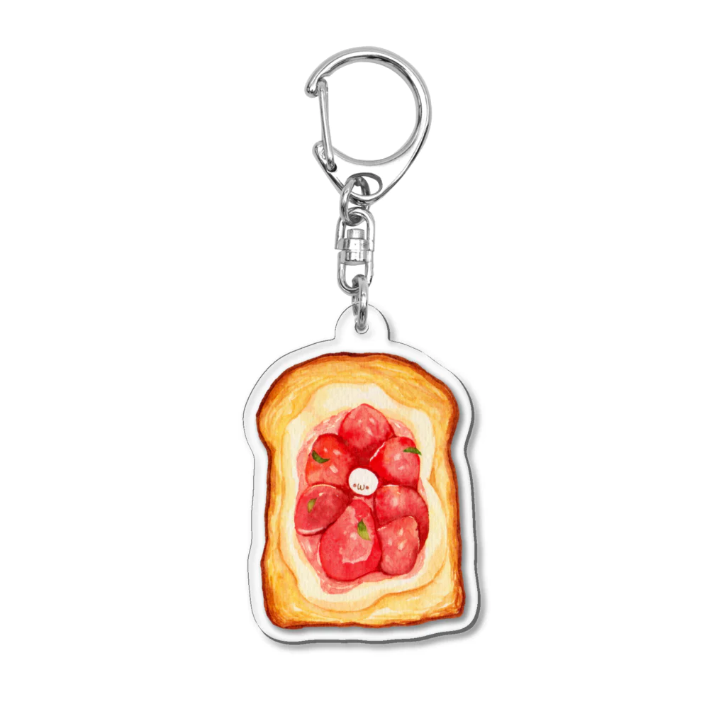 magokoroのイチゴトースト Acrylic Key Chain