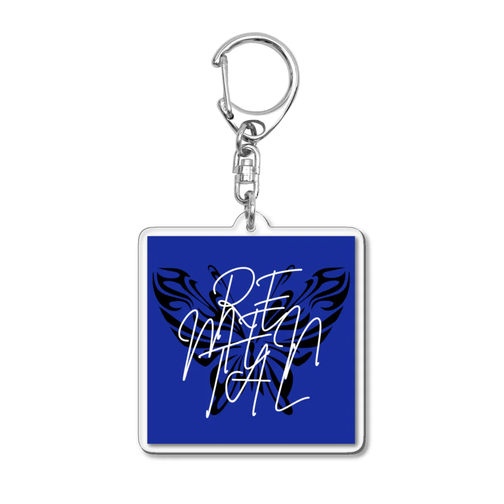 REMENTAL🦋のREMENTAL BLUE Acrylic Key Chain